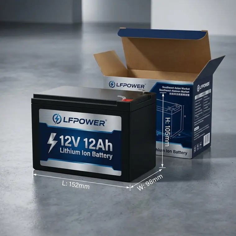 LFPOWER 12V 12Ah battery