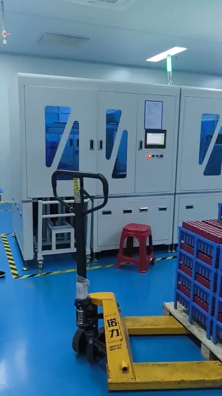 LFPOWER cylindrical cell production equipment and turnover area