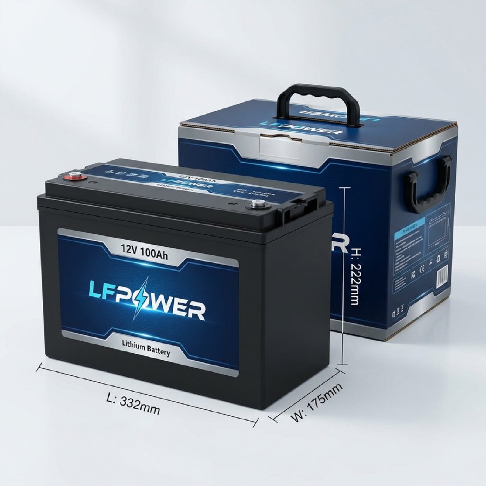LFPOWER lead acid replacement lithium battery
